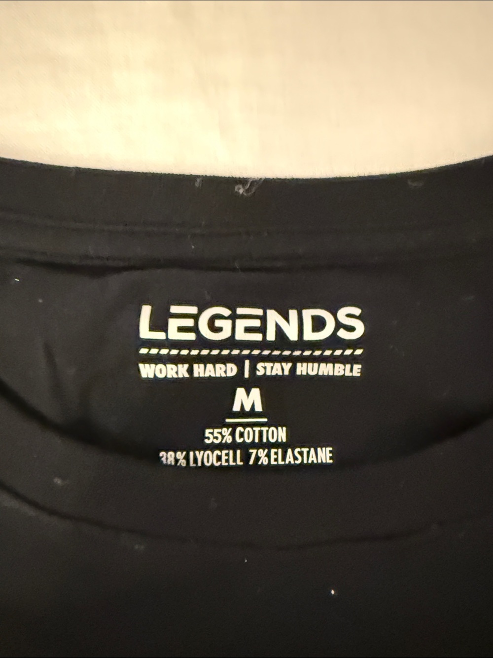 Legends Men’s Black Short Sleeve Crewneck Tee - Picture 3 of 3